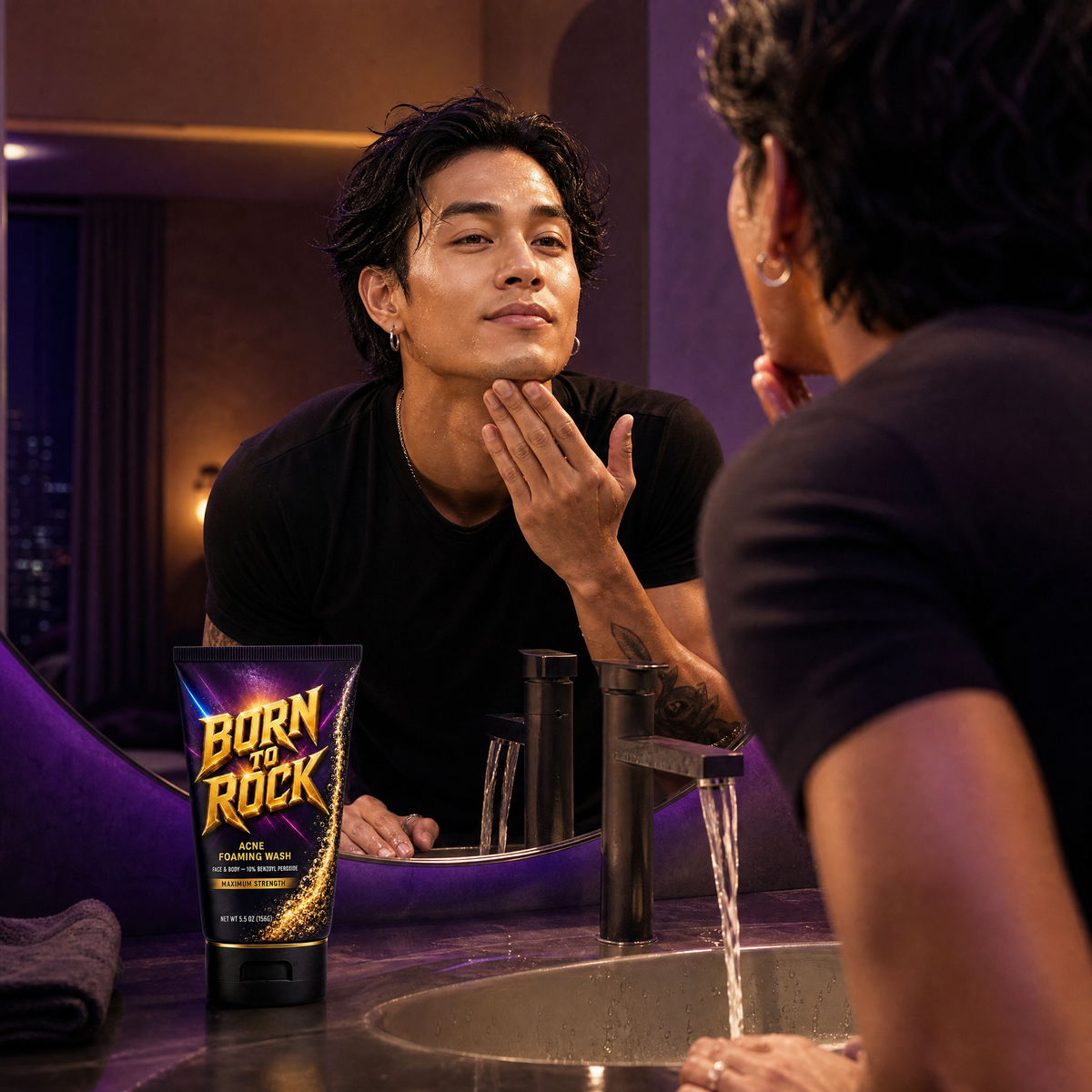 Born to Rock acne wash — b09 Confidence That Starts at the Sink
