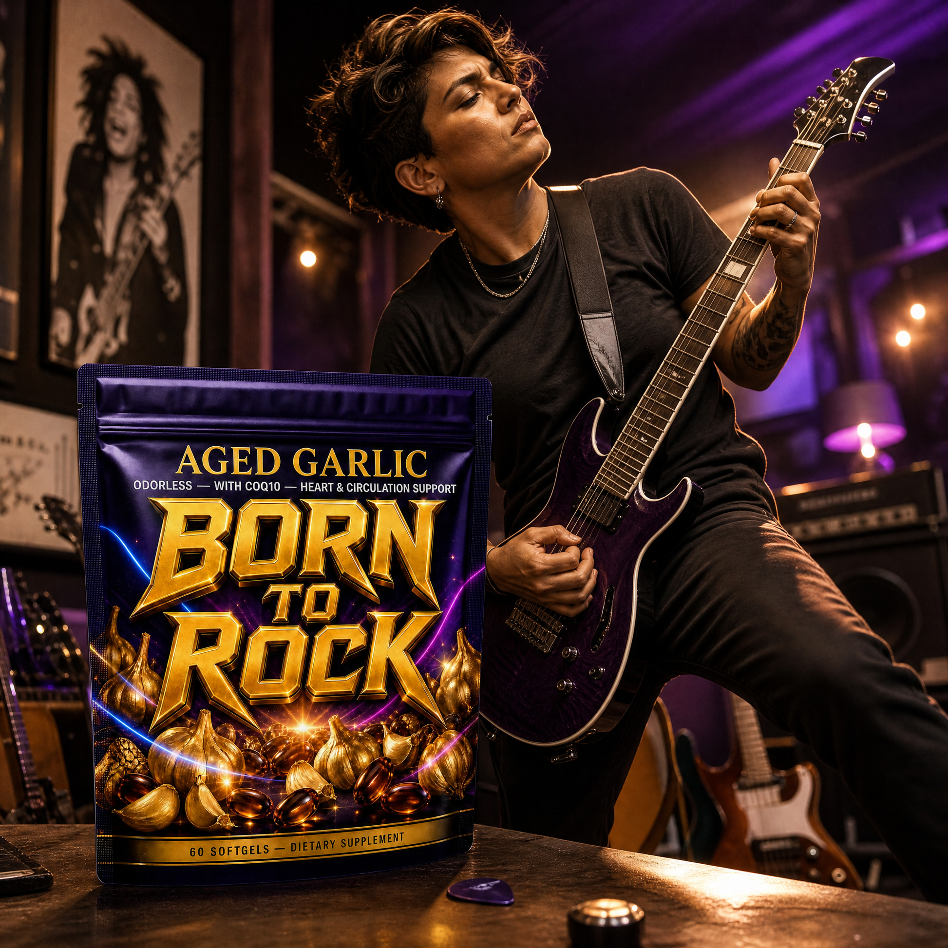 Born to Rock aged garlic — b09 strong enough living loud