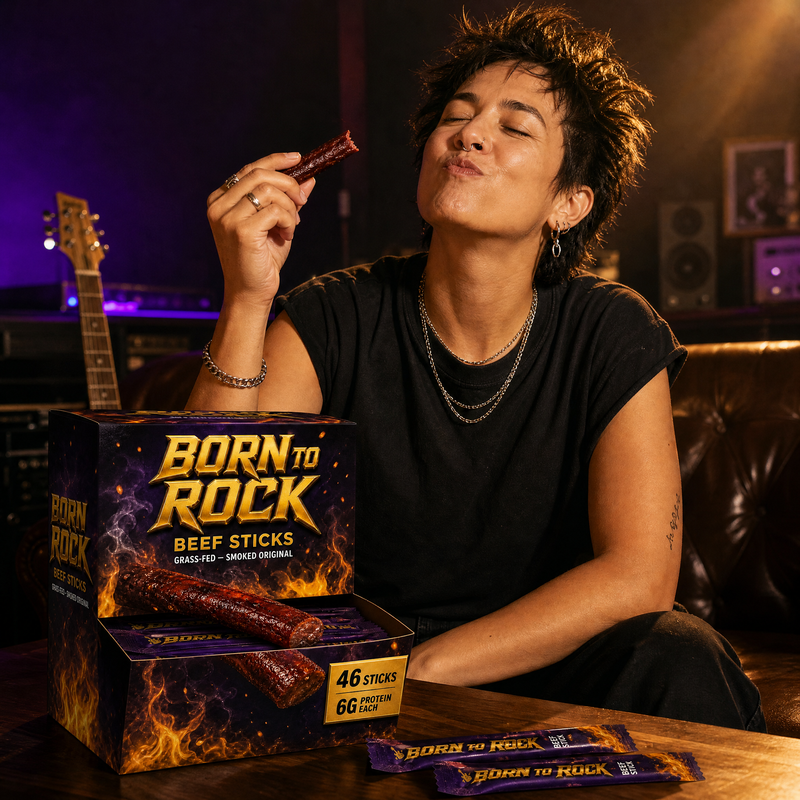 Born to Rock beef sticks — b03 Bold, Savory Flavor That Actually Slaps