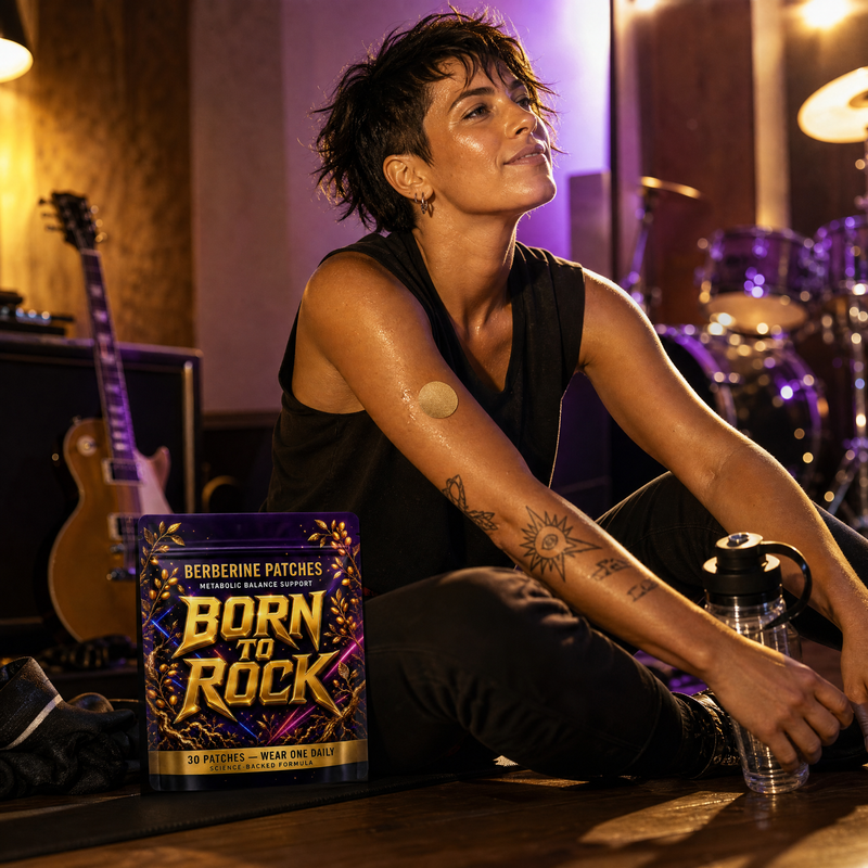 Born to Rock berberine patches — b03 Supports a Healthy Metabolism, Day After Day