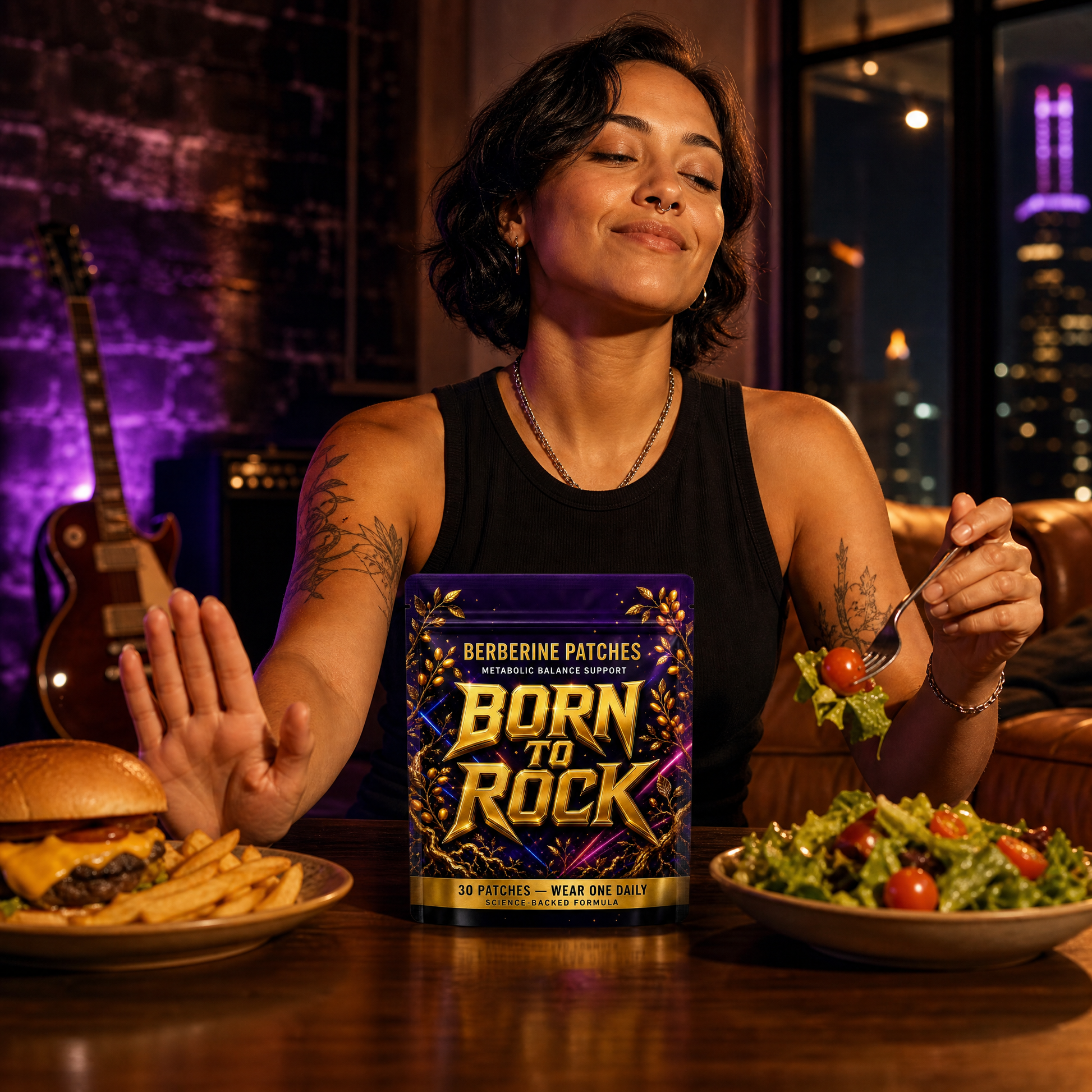 Born to Rock berberine patches — b05 Supports Appetite Control Without the White-Knuckling