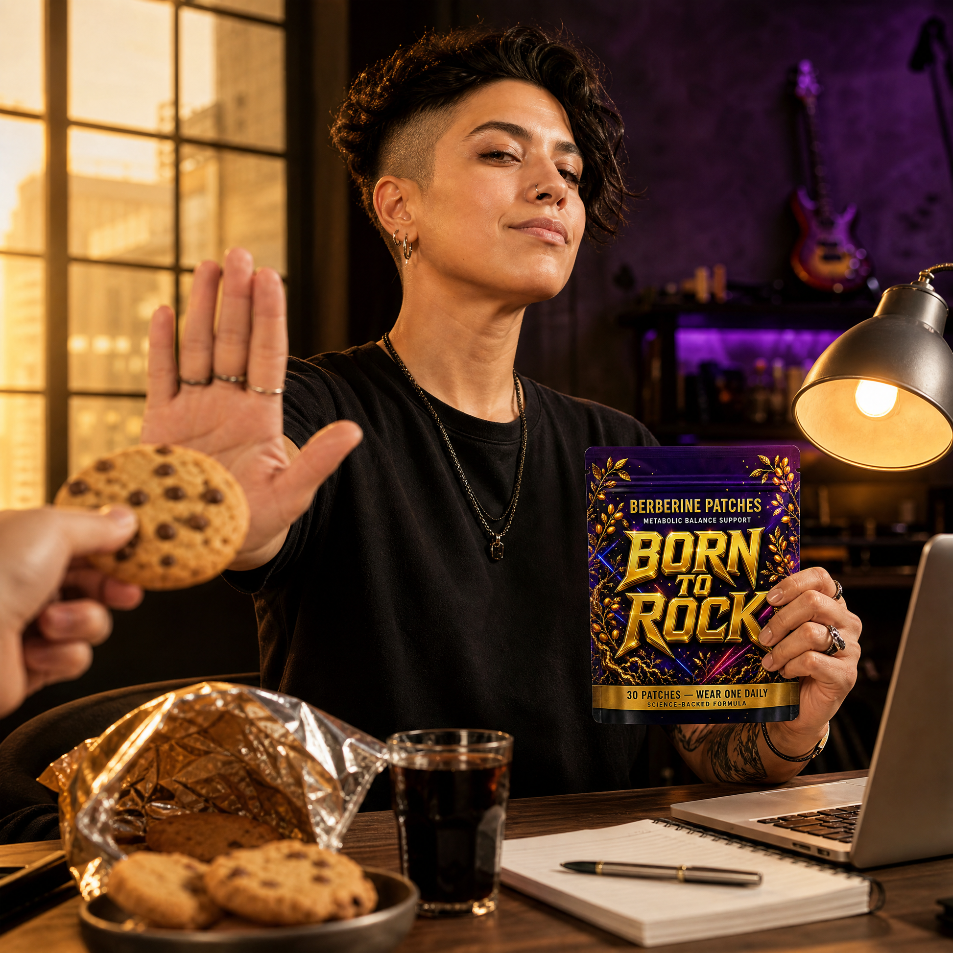 Born to Rock berberine patches — b06 The 3PM Cravings Attack Loses Its Teeth