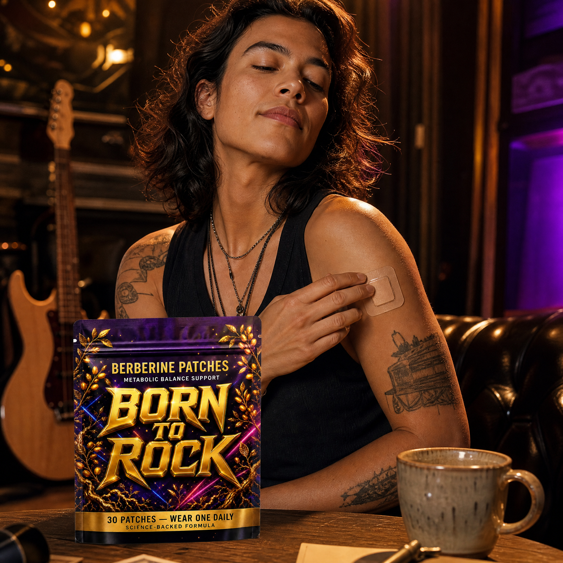 Born to Rock berberine patches — b09 Plant-Powered Support — No Drugs, No Needles