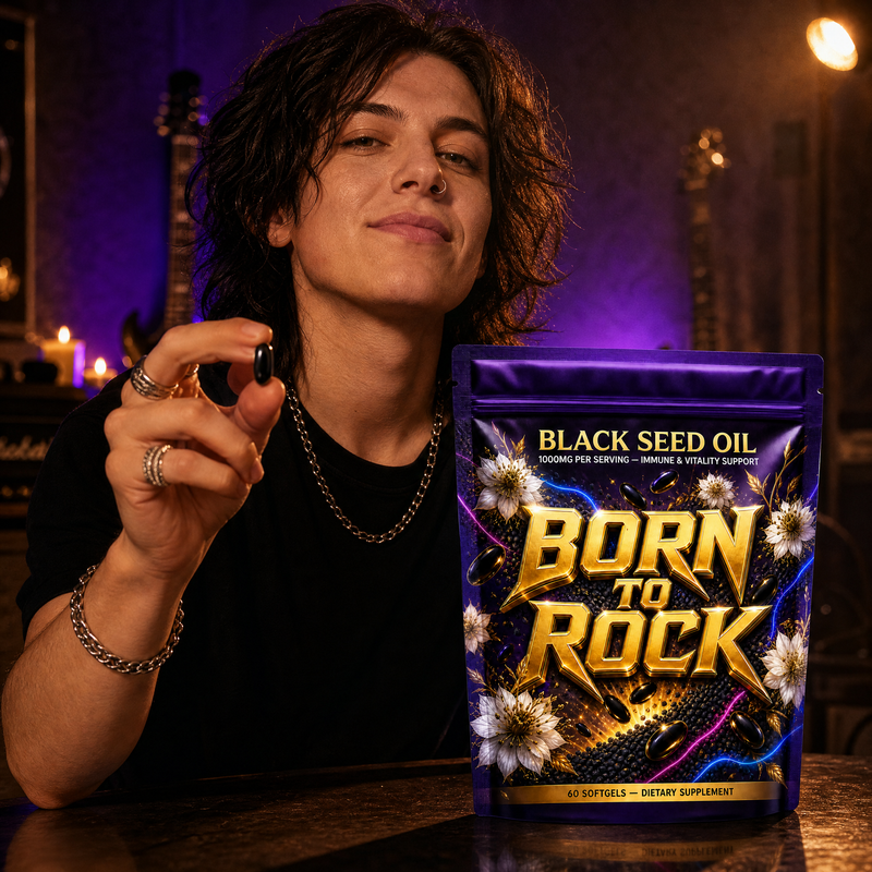 Born to Rock black seed oil — b08 one ingredient pronounce