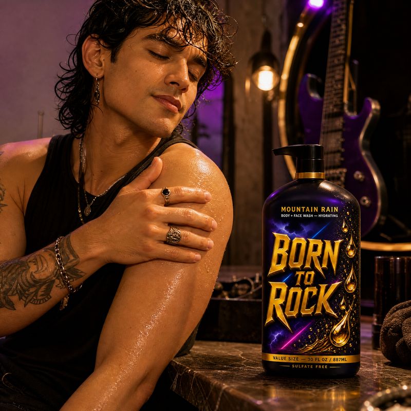 Born to Rock body face wash — b02 Skin That Feels Smooth for 24 Hours Straight