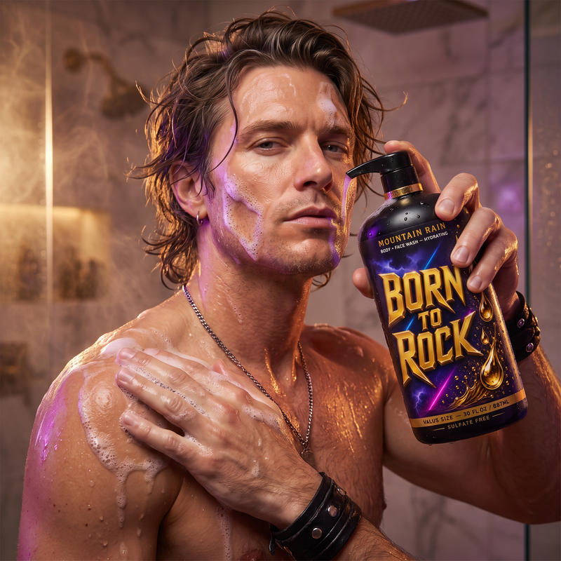 Born to Rock body face wash — b03 One Bottle for Body and Face — Done