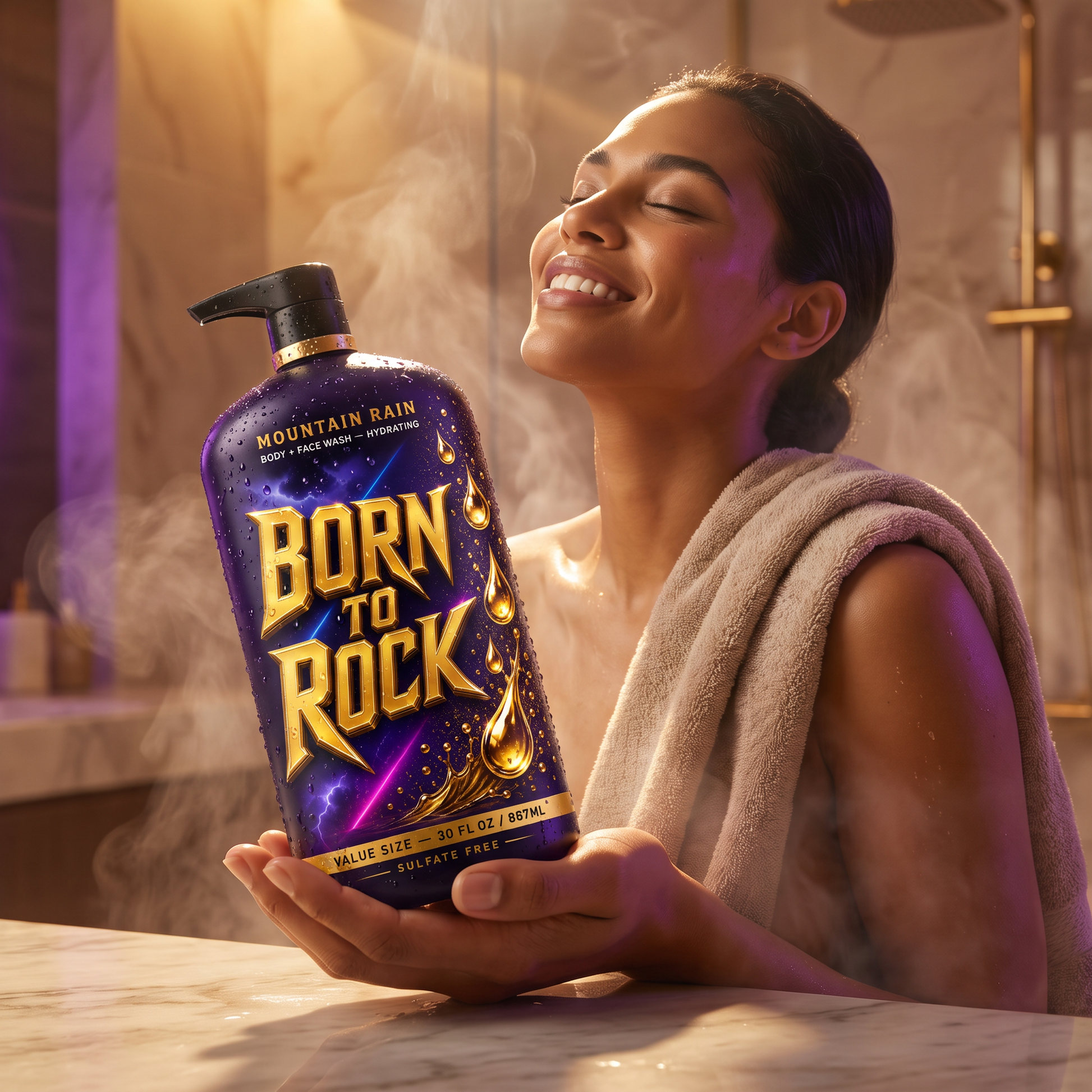 Born to Rock body face wash — b06 Leaves You Feeling Relaxed and Re-Energized