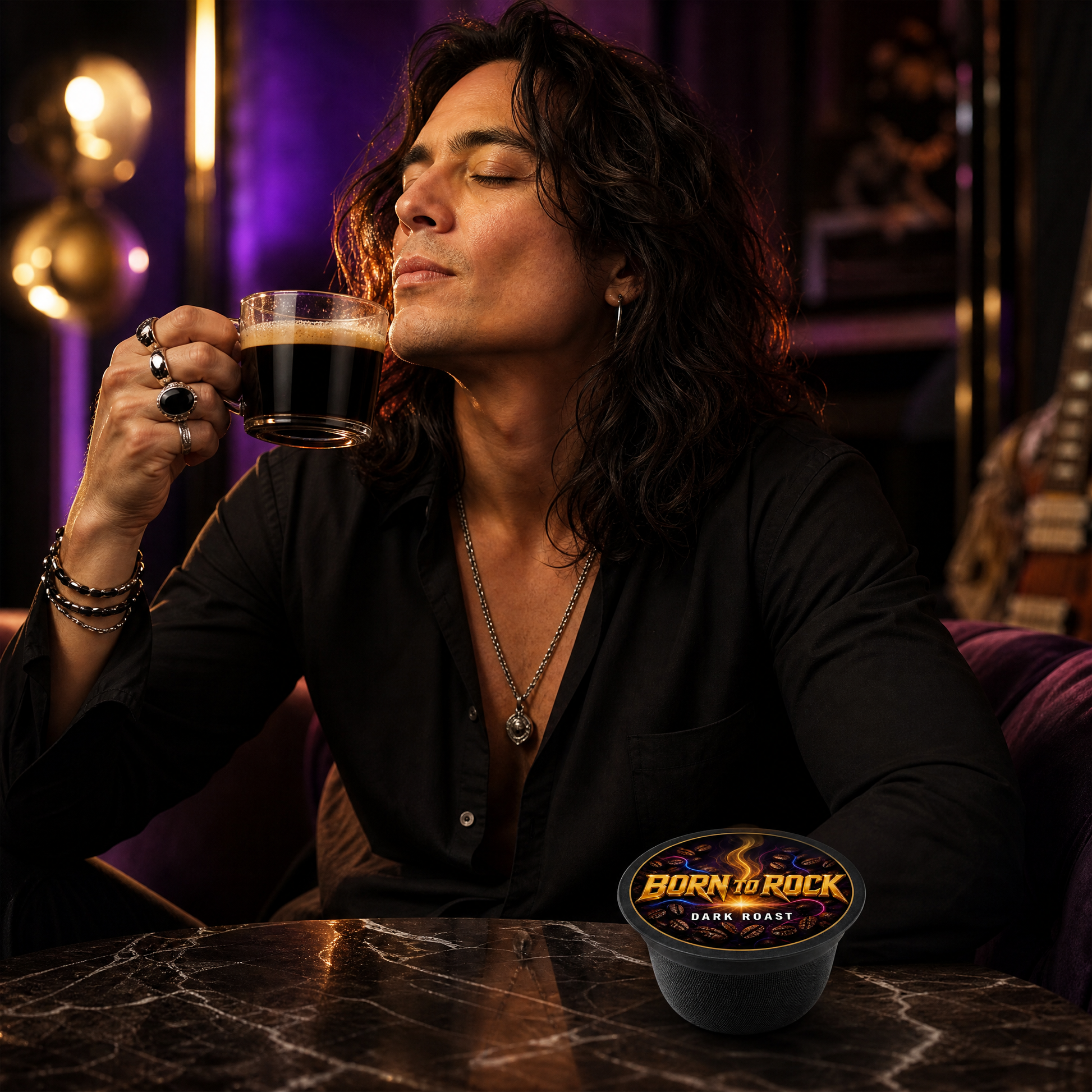 Born to Rock coffee pods — b01 bold dark roast tastes expensive