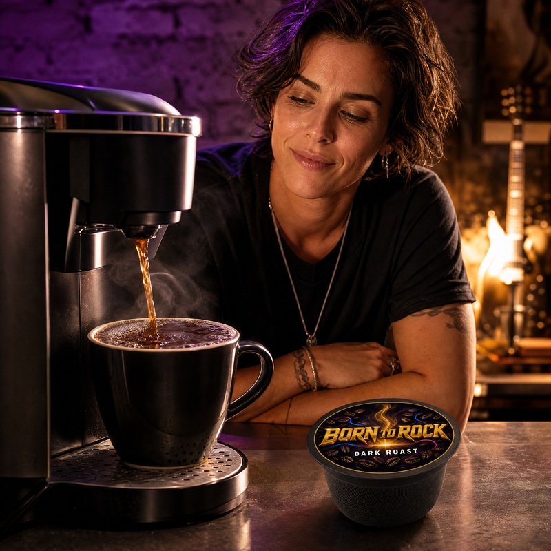 Born to Rock coffee pods — b04 generous fill no watery cups