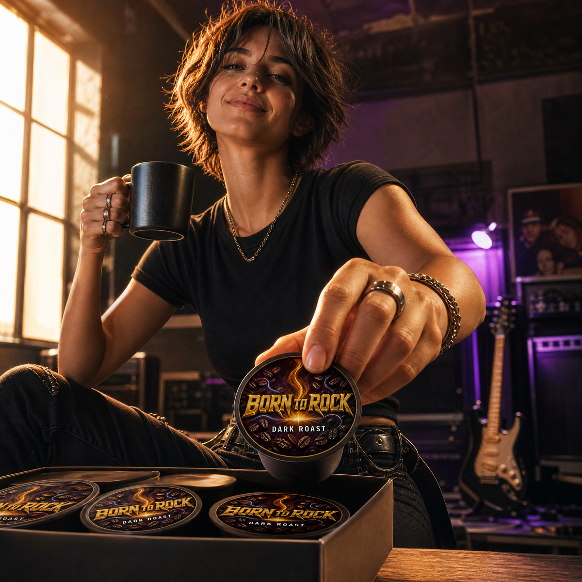 Born to Rock coffee pods — b09 one cup in ready for anything