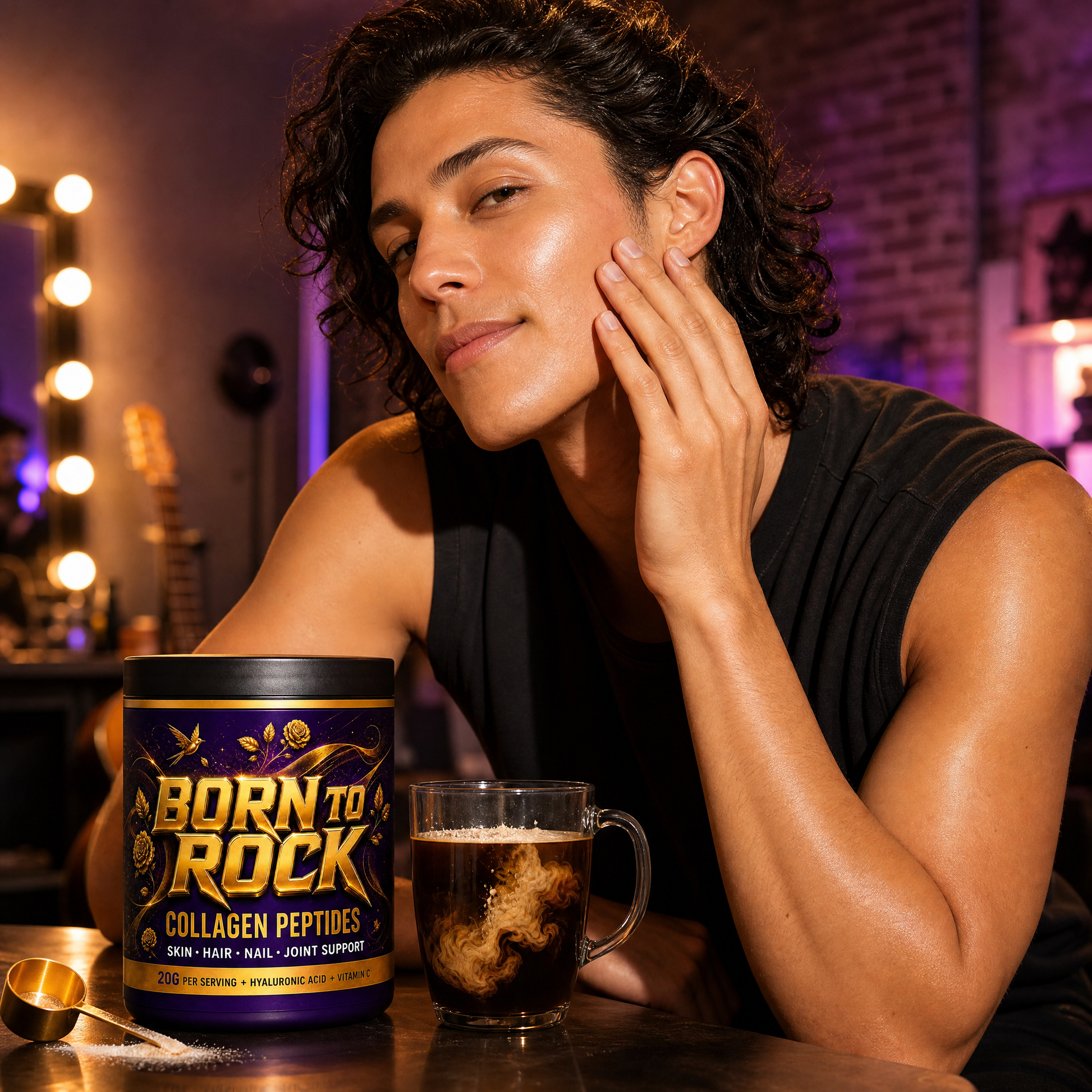 Born to Rock collagen — b03 Hyaluronic Acid for That Hydrated-Skin Feel