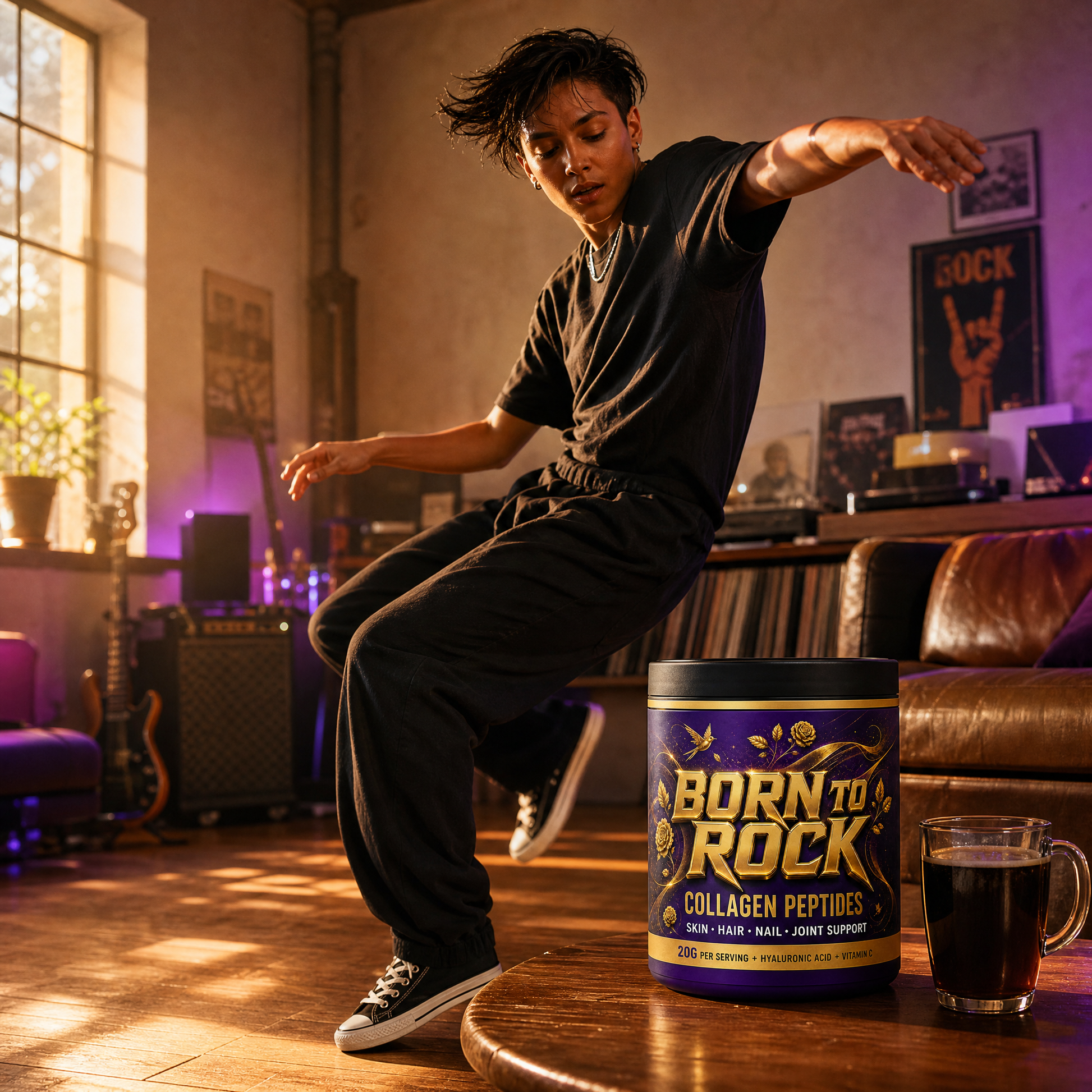 Born to Rock collagen — b06 Supports Joints That Keep Up With Your Life