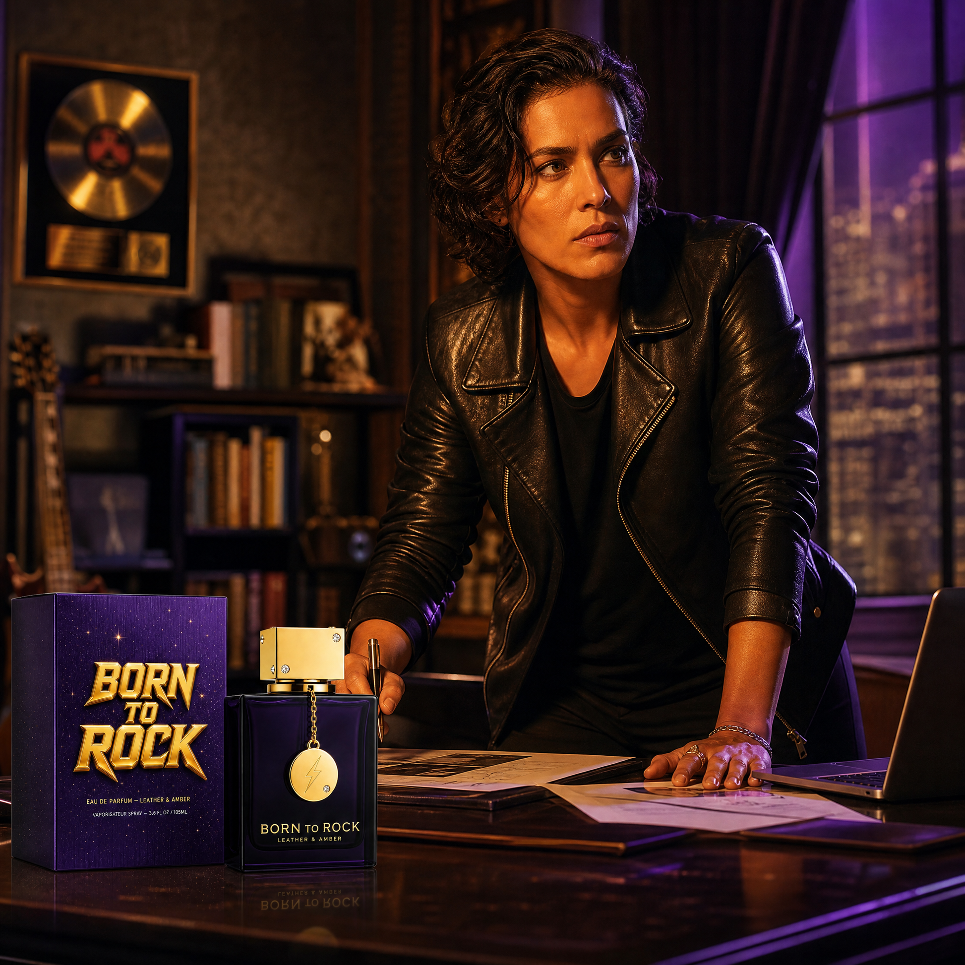Born to Rock cologne — b03 A Leather Heart That Means Business