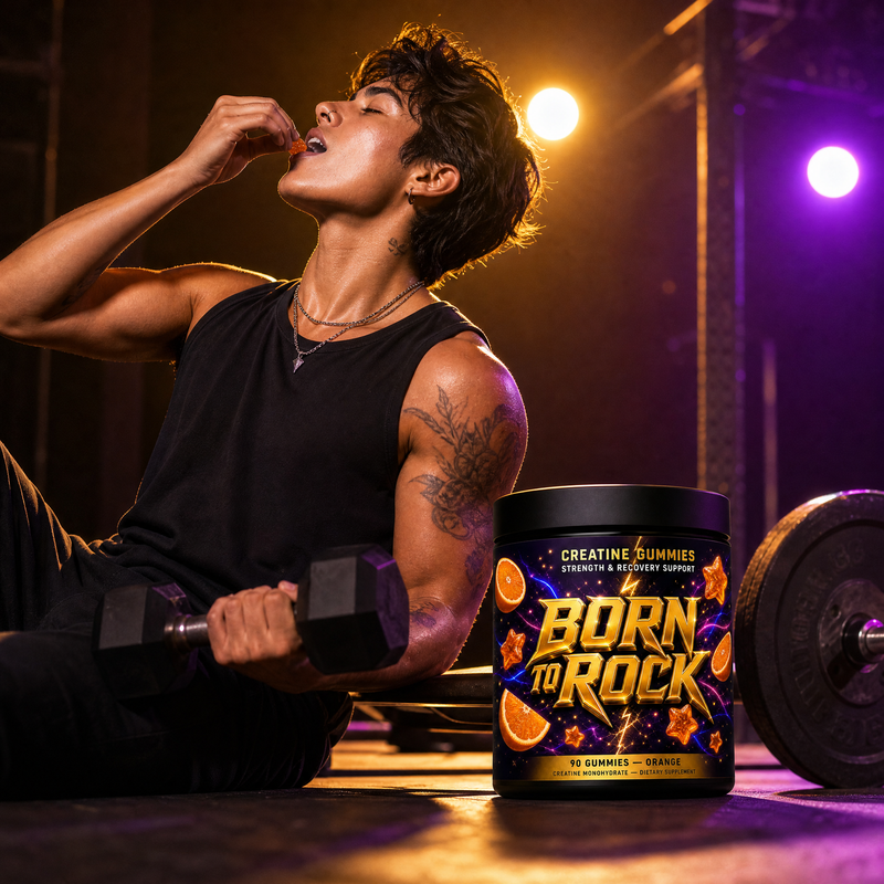Born to Rock creatine gummies — b01 1.5 Grams of Pure Creatine in Every Gummy