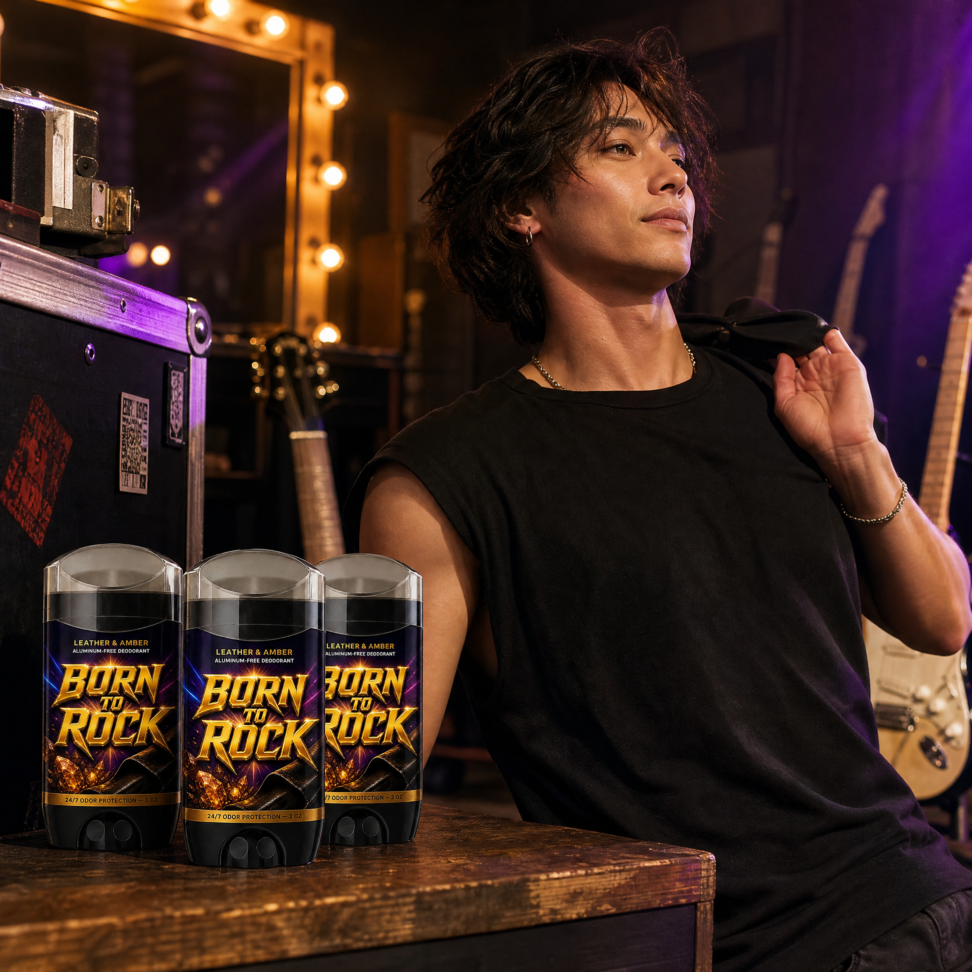 Born to Rock deodorant — b03 24/7 Protection That Doesn't Clock Out