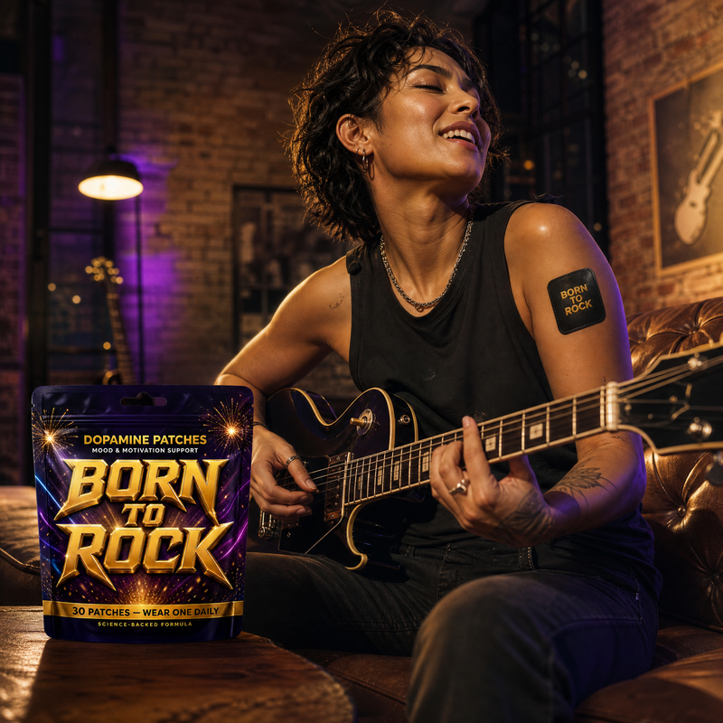 Born to Rock dopamine patches — b02 Up to 8 Hours of Support From One Patch