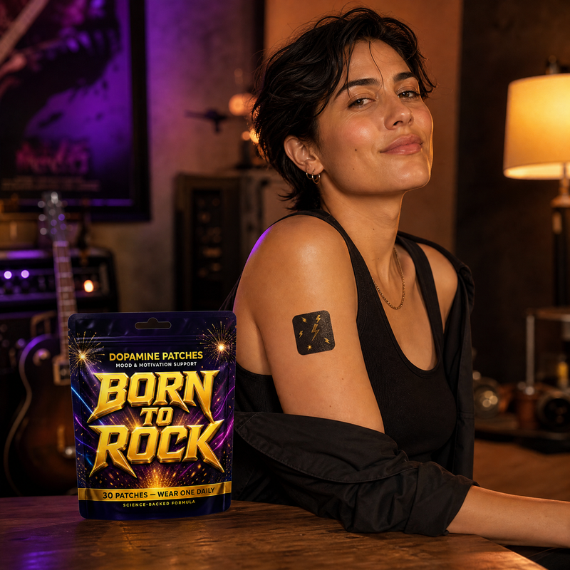Born to Rock dopamine patches — b06 No Pills to Swallow, Nothing to Choke Down
