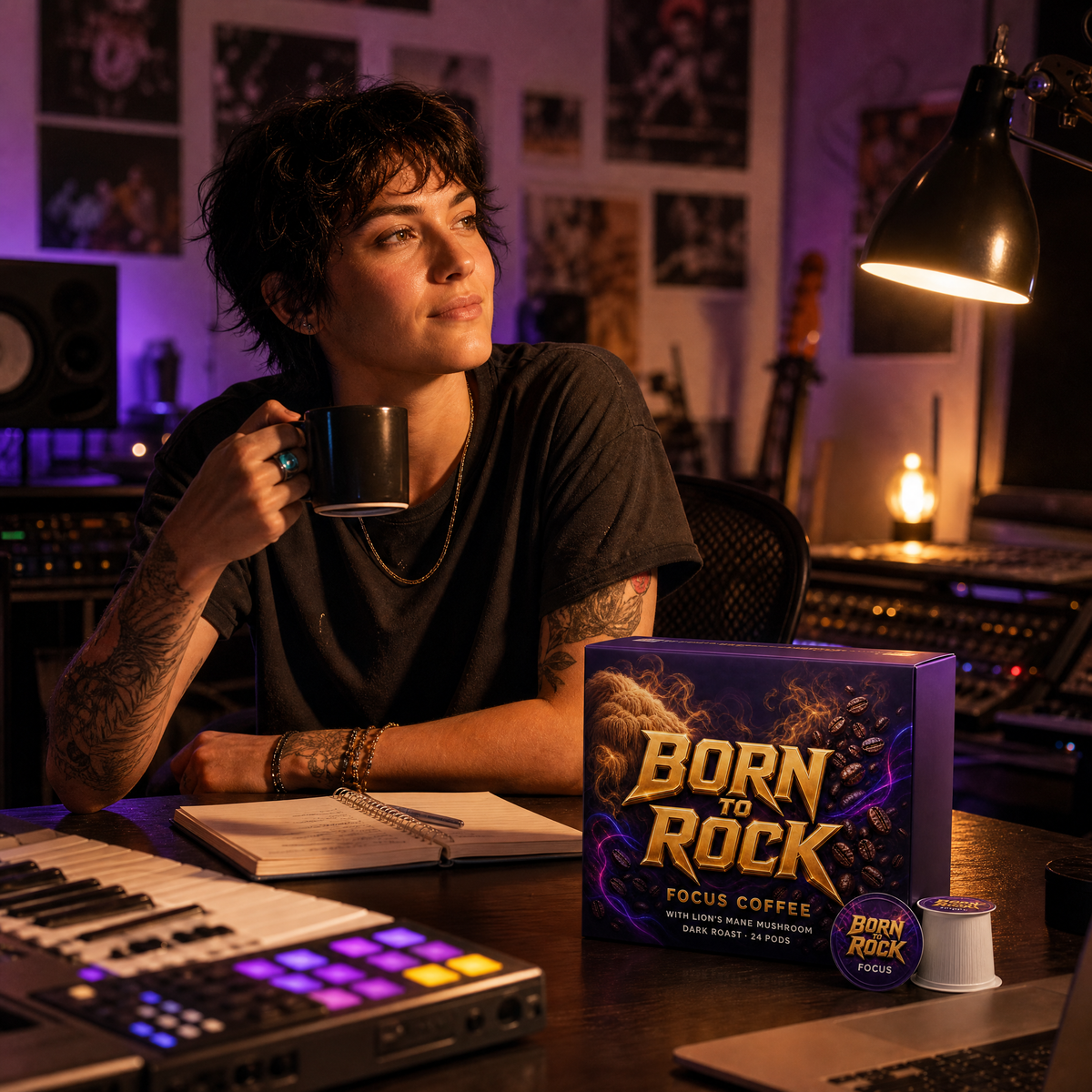 Born to Rock focus coffee pods — b09 Steady Energy That Lasts Past the Morning