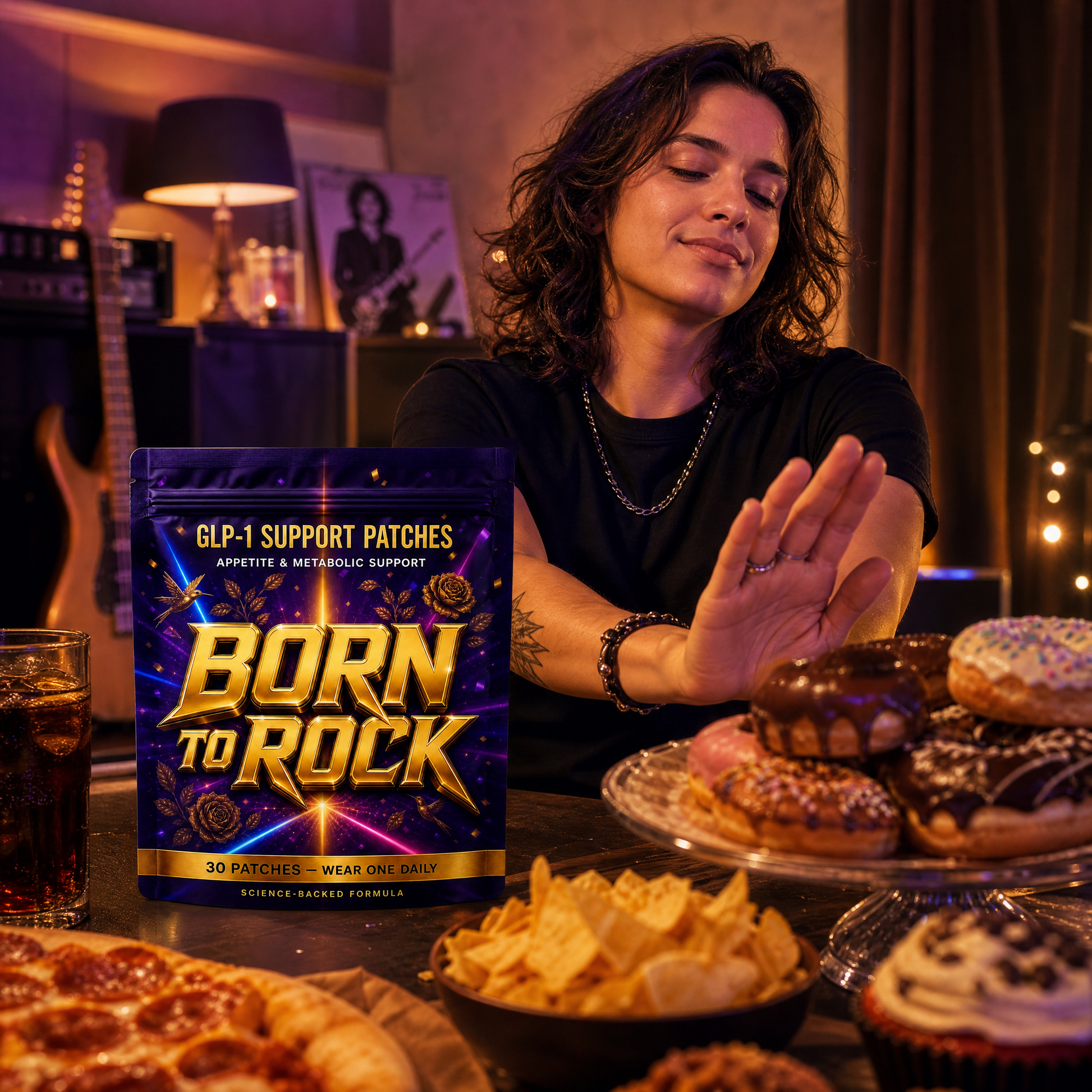 Born to Rock glp1 patches — b03 Supports Craving Control So Willpower Feels Easy