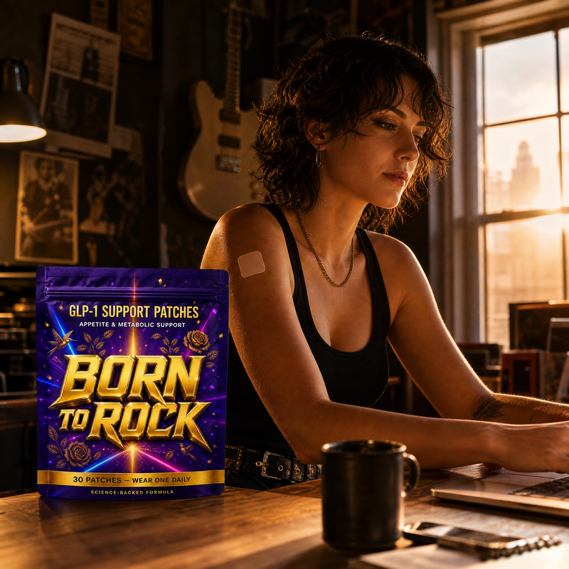 Born to Rock glp1 patches — b04 All-Day Appetite Support From One Morning Patch