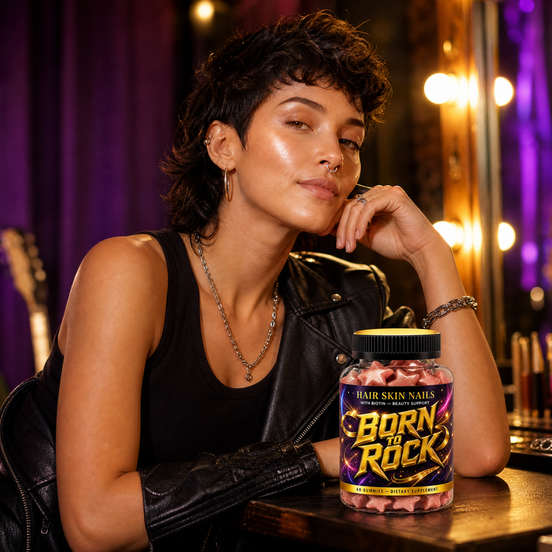 Born to Rock hair skin nails — b04 Supports Skin With That Lit-From-Within Look