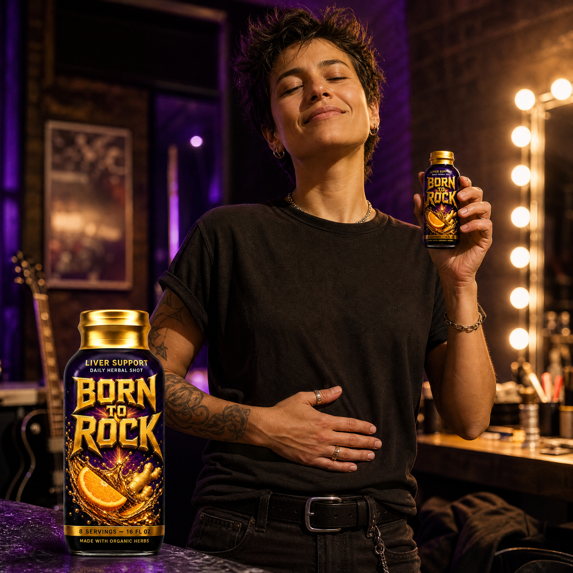 Born to Rock liver support — b01 one shot a day liver back
