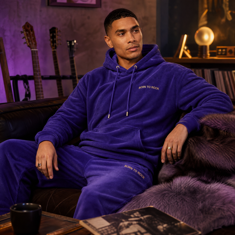 Born to Rock loungewear — b05 Velvet-Soft Inside, Effortlessly Cool Outside