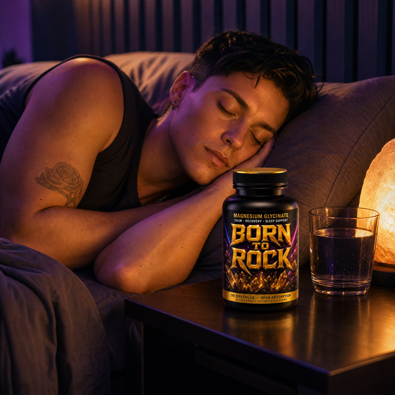 Born to Rock magnesium — b02 Supports Muscle Recovery While You Sleep