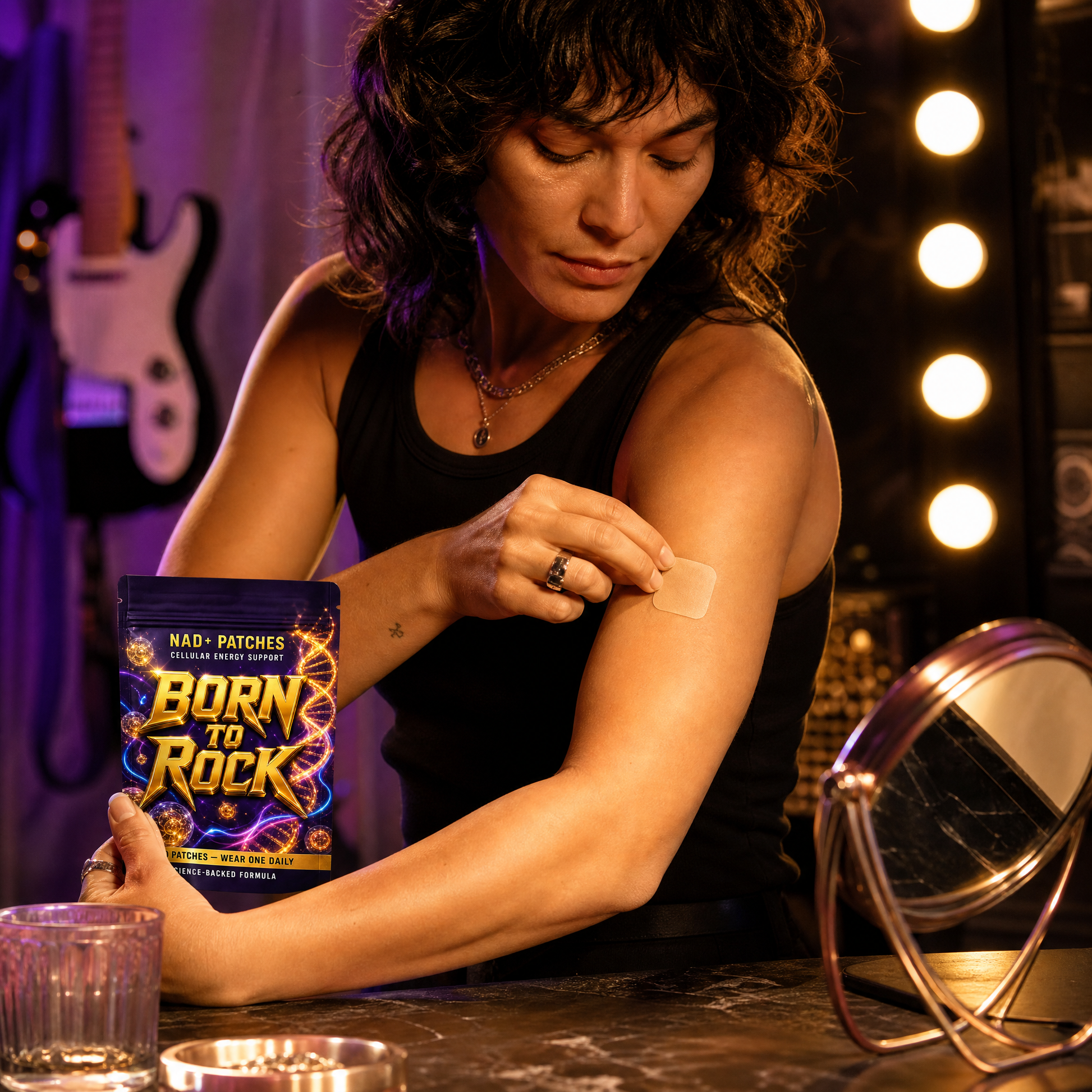 Born to Rock nad patches — b03 Skip the Horse Pills — Just Peel, Stick, Go