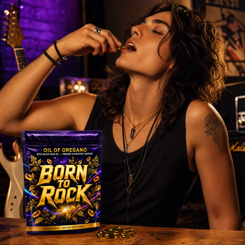 Born to Rock oil of oregano — b03 165mg carvacrol
