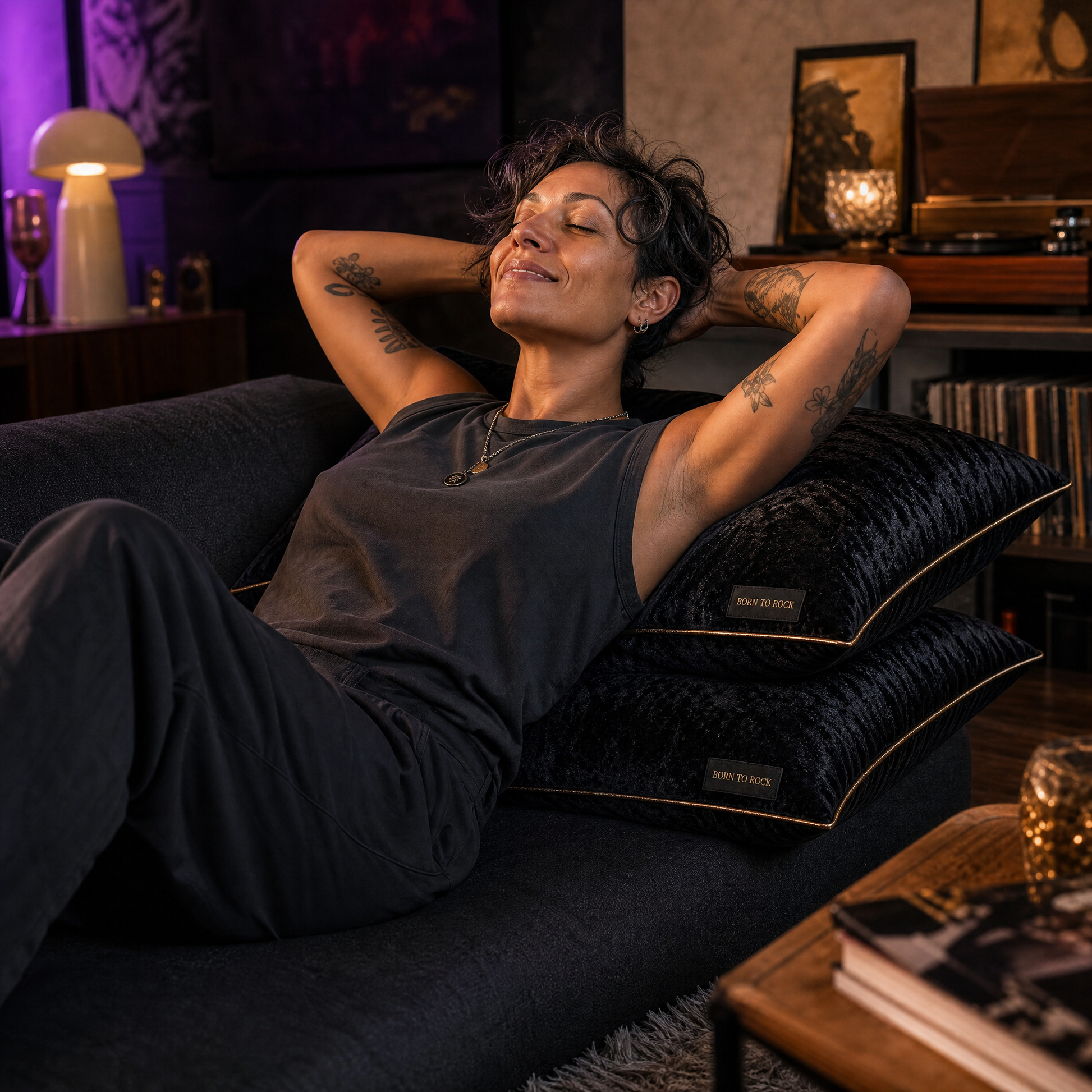 Born to Rock pillows — b01 That Luxurious Sinking Feeling With a Springy Catch