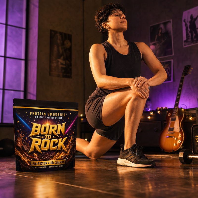 Born to Rock protein smoothie — b05 Collagen in the Mix to Support Your Joints