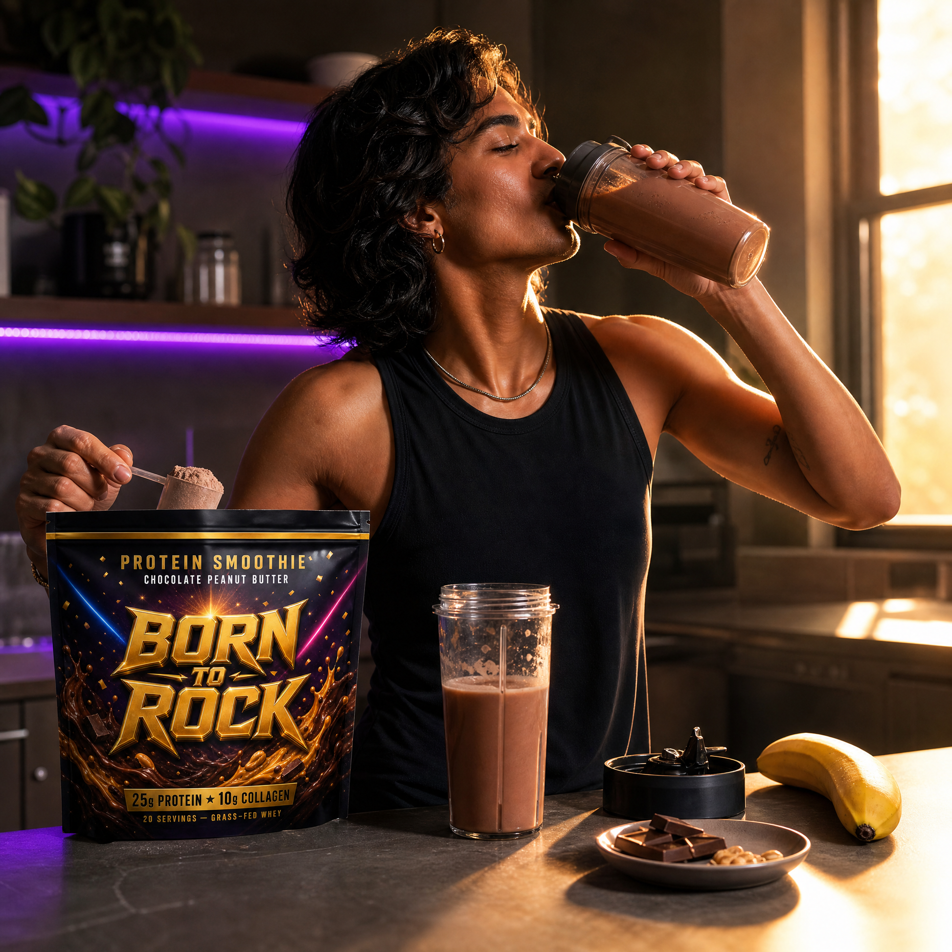 Born to Rock protein smoothie — b07 The Fastest Real Meal Your Morning Has Ever Seen