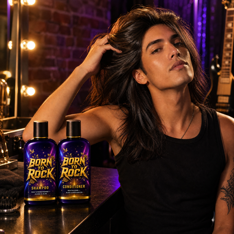 Born to Rock shampoo conditioner — b01 Stronger, Healthier Hair — Zero Flakes