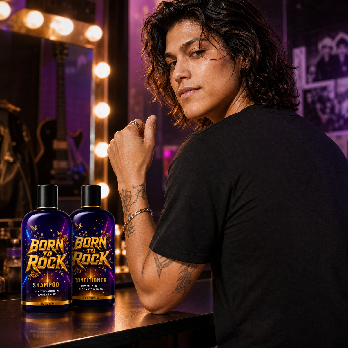 Born to Rock shampoo conditioner — b03 Wear Black Shirts Without a Second Thought