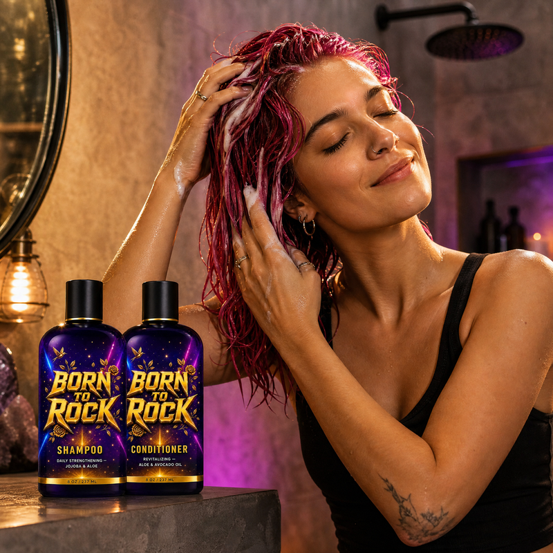 Born to Rock shampoo conditioner — b06 Gentle on Every Hair Type — Even Color-Treated