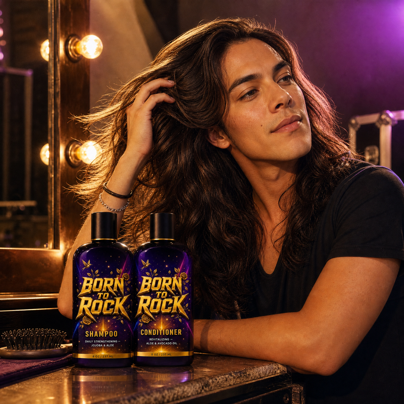 Born to Rock shampoo conditioner — b08 Vitamin B5 and E Support Softer, Fuller Hair