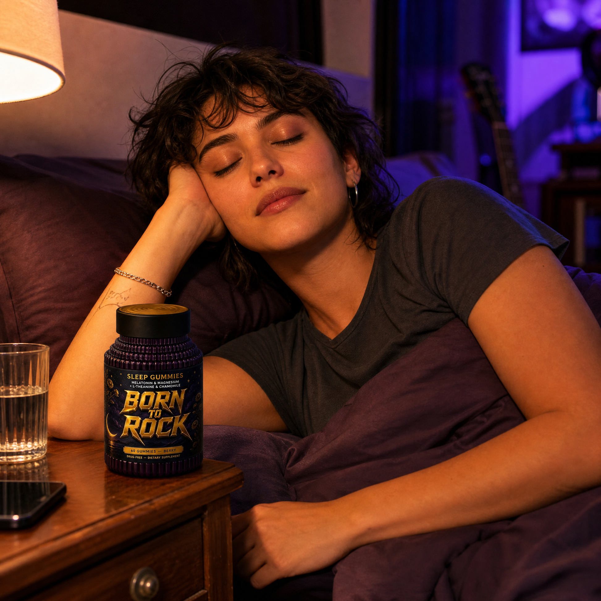 Born to Rock sleep gummies — b02 5mg of Melatonin to Ease You Down Gently
