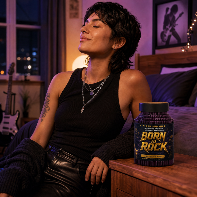 Born to Rock sleep gummies — b03 L-Theanine Calm That Quiets the Racing Brain