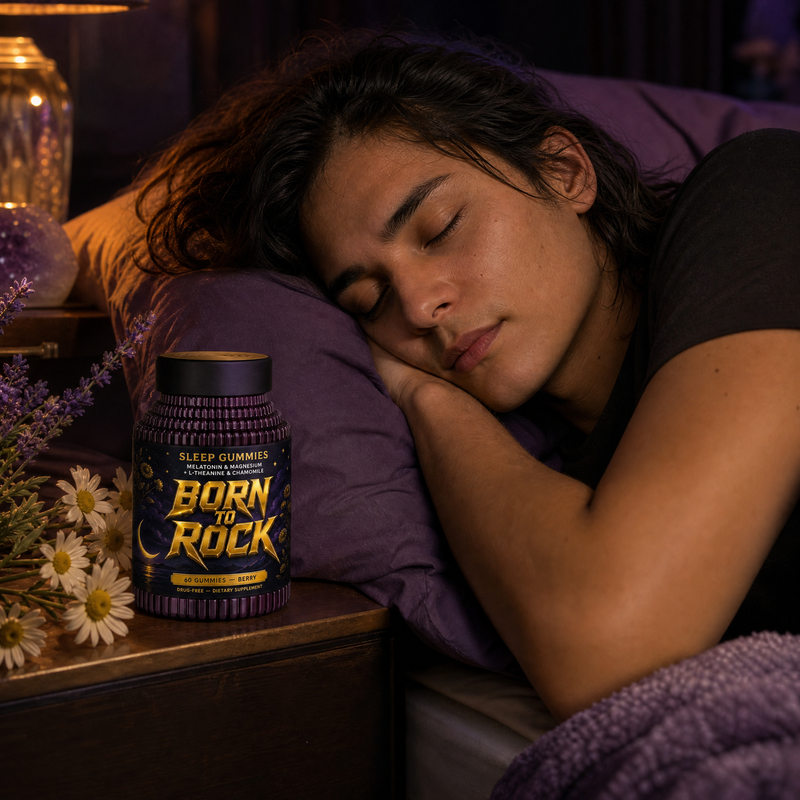 Born to Rock sleep gummies — b04 Chamomile and Lavender for the Drift-Off