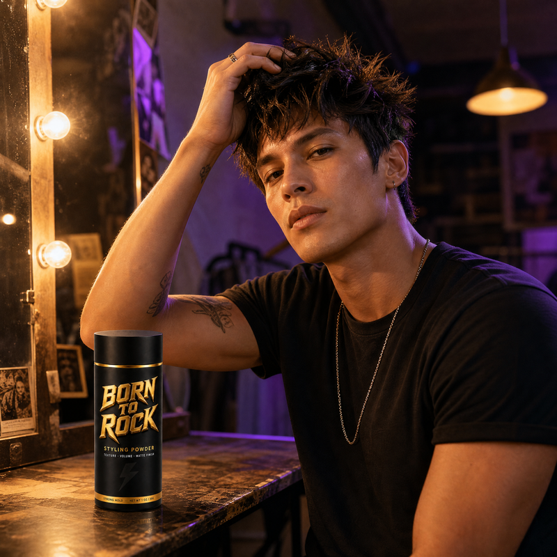 Born to Rock styling powder — b05 Clean Matte Finish, All-Day Hold