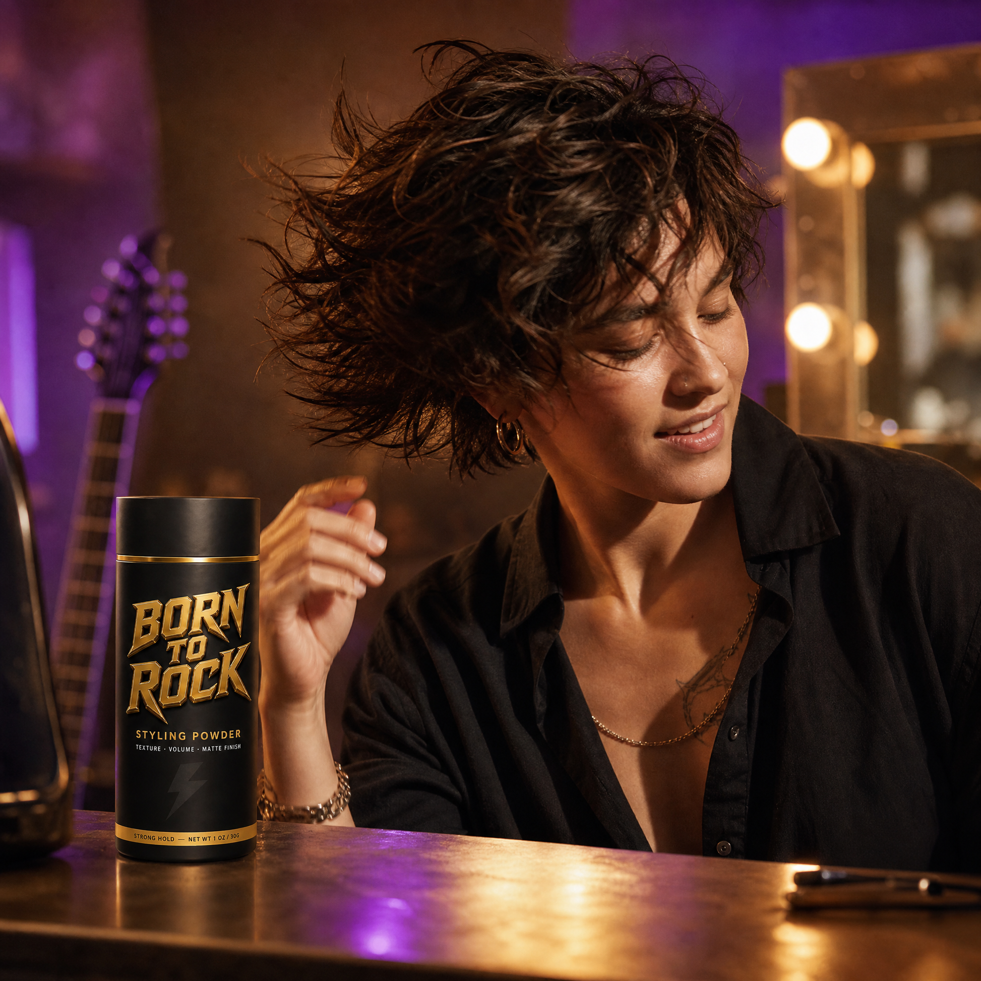 Born to Rock styling powder — b07 Medium Hold That Moves When You Do