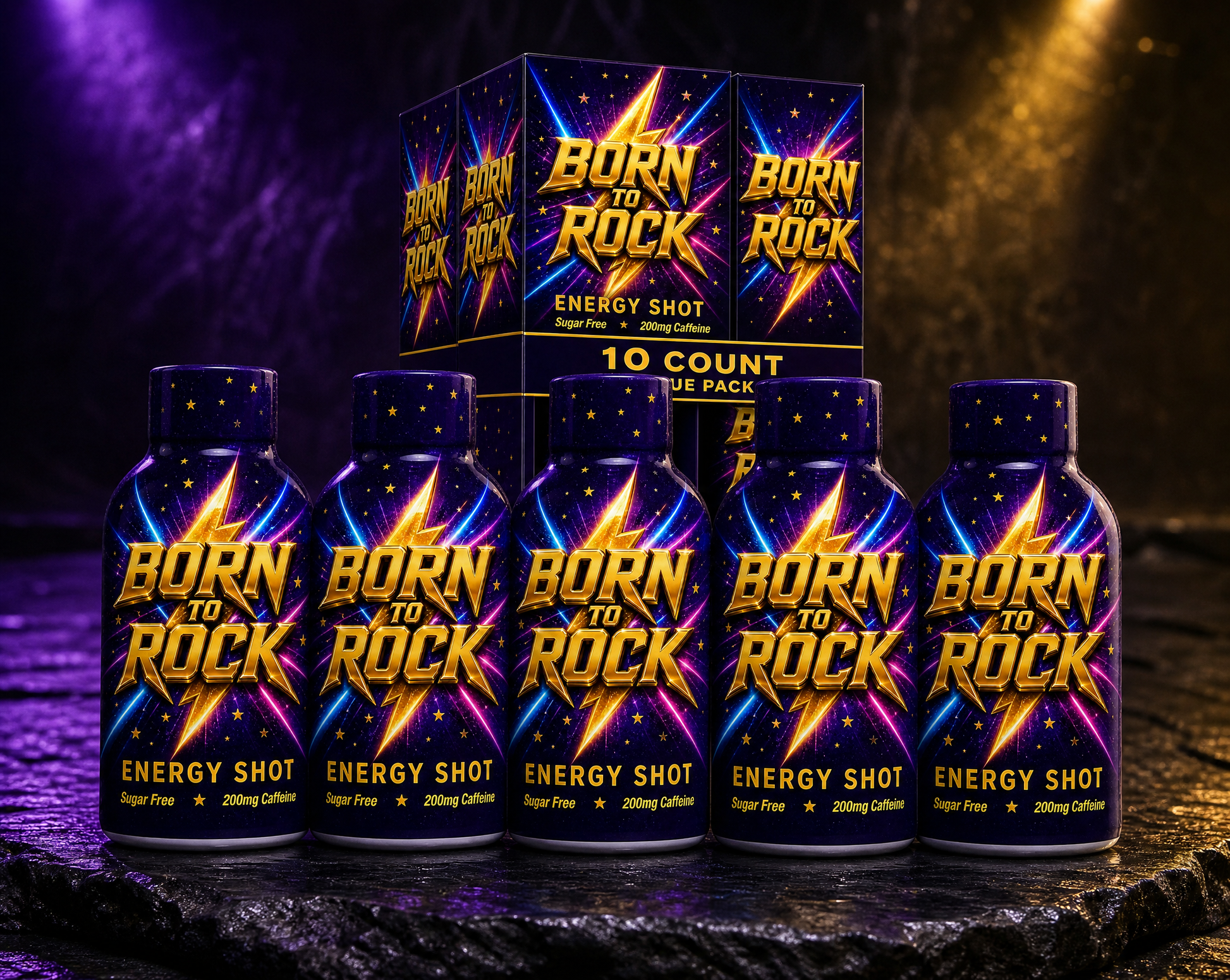 Energy Shot bottles with value pack