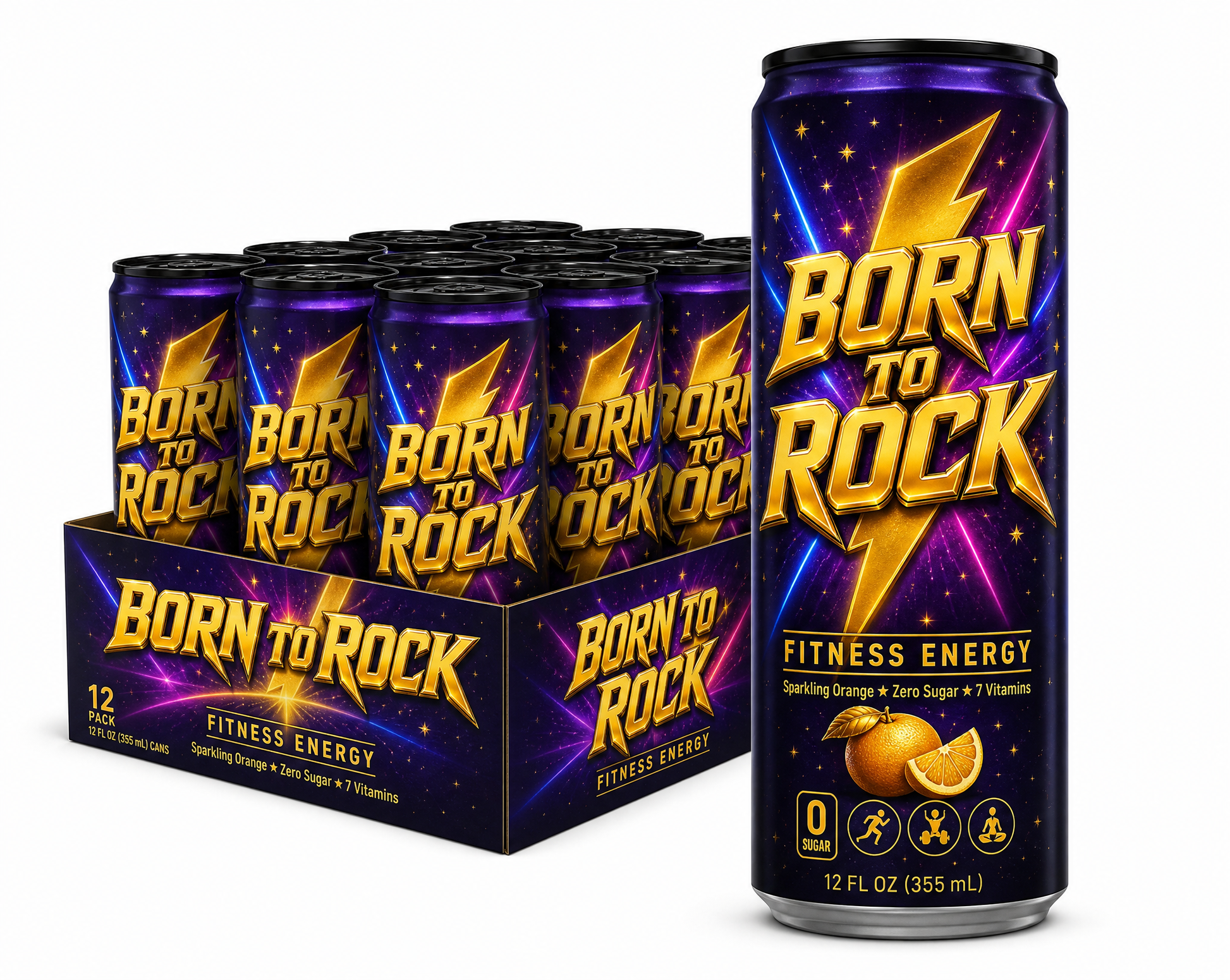 Born to Rock Fitness Energy 12-pack hero