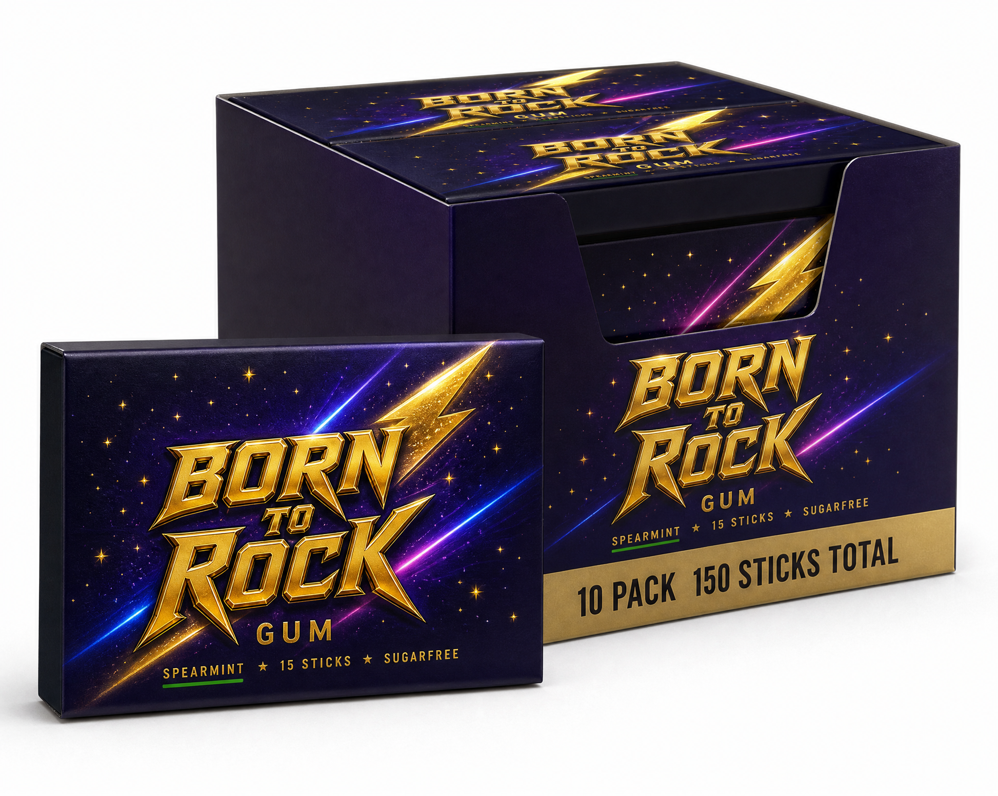 Born to Rock Gum Spearmint Sticks hero