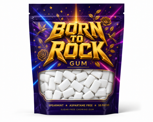 Born to Rock Gum Spearmint Pouch hero
