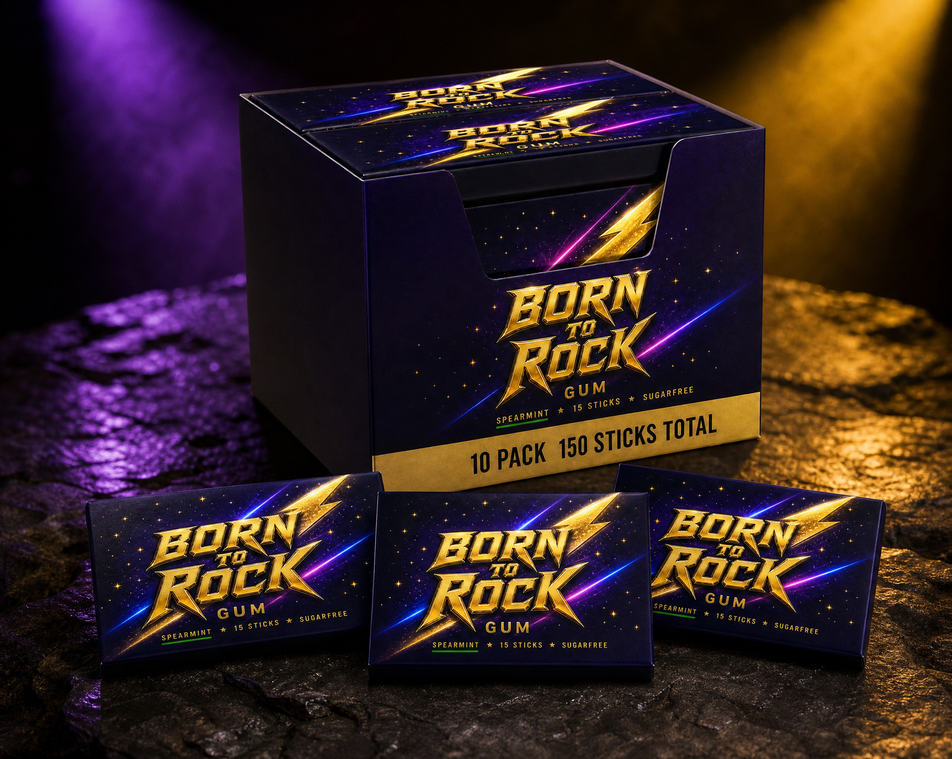 Gum sticks carton lineup