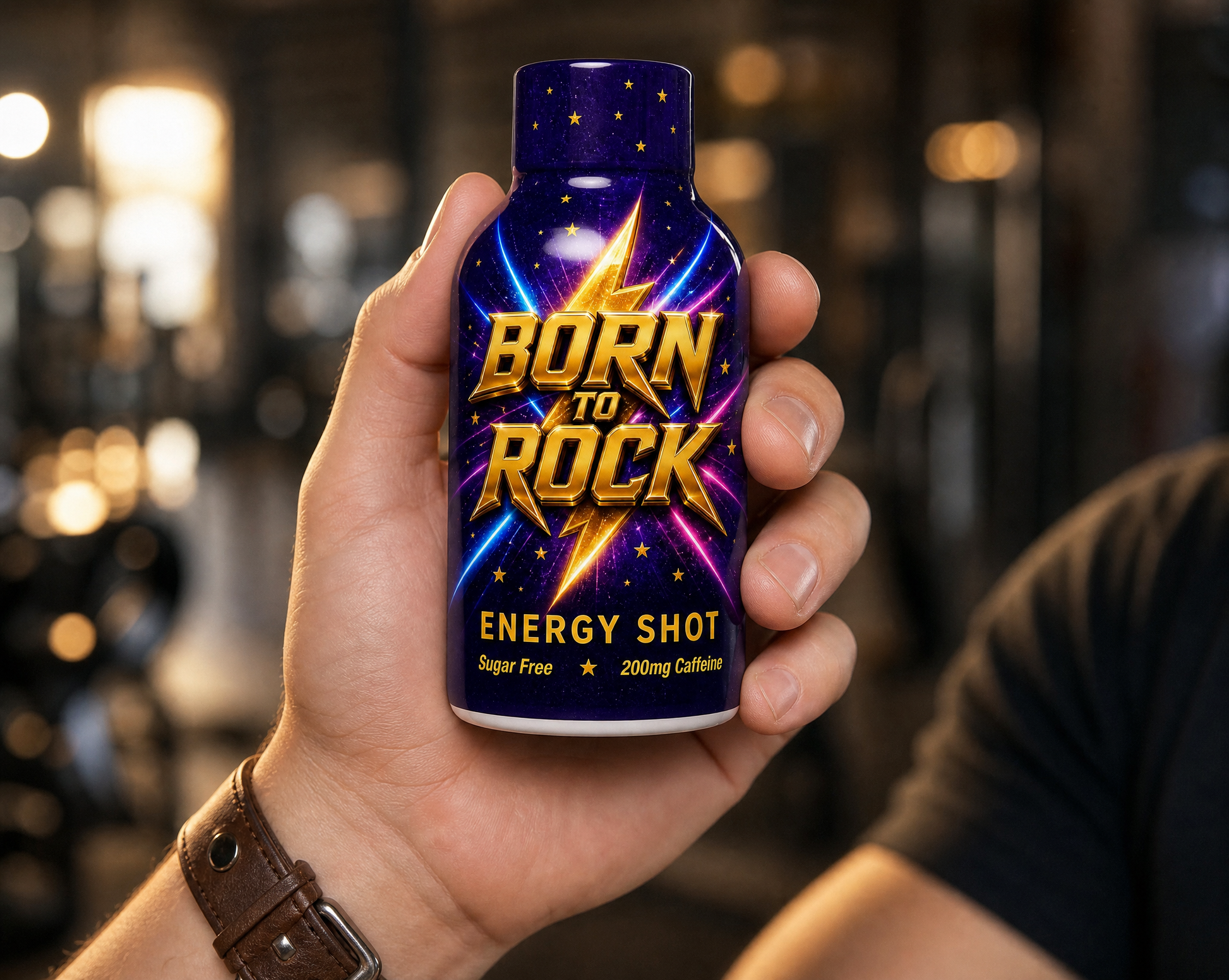 Energy Shot in hand